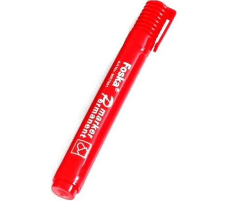 Foska Red Permanent Marker -