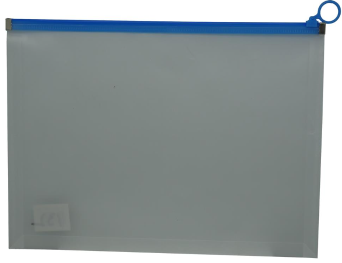 Brainware A4 Clear Carry Folder With Blue Easy