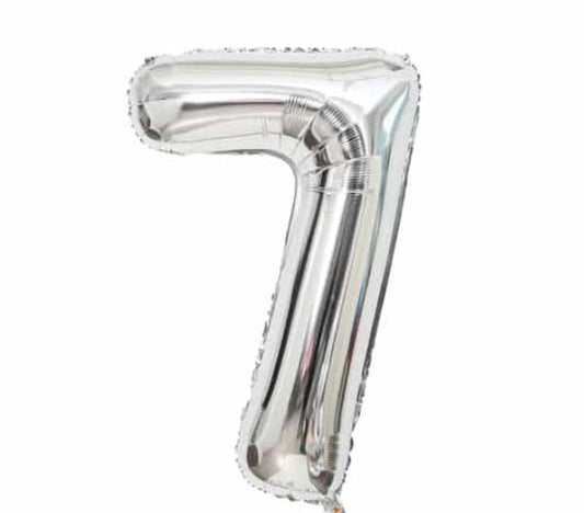 Casey 102cm Silver Balloon Number.7 Retail