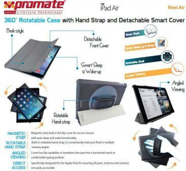 Promate Reel.Air -360? Rotatable Case