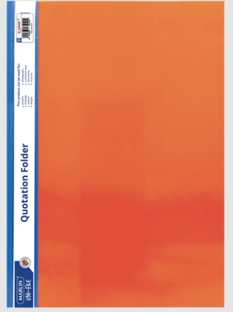 Marlin A4 Orange Quotation and Presentation