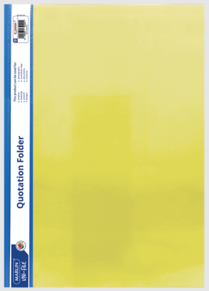 Marlin A4 Yellow Quotation and Presentation