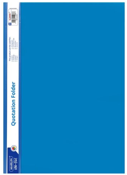 Marlin A4 Blue Quotation and Presentation Folder