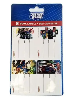 Justice League Book Labels