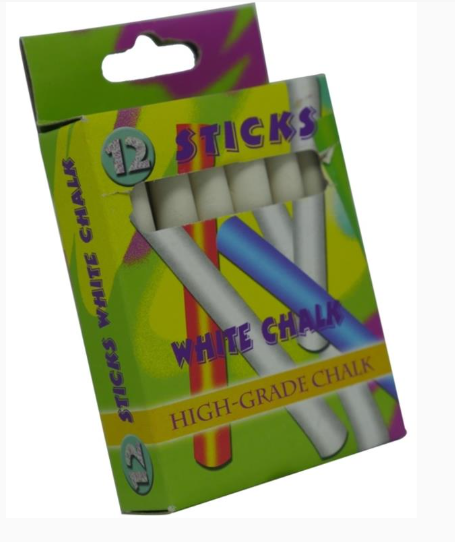 Brainware Kids Coloured Chalk Pack of 12