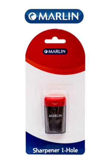 Marlin Plastic Sharpener 1 Hole+Container