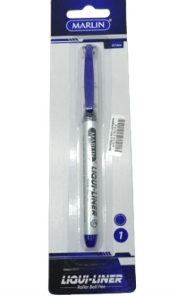 Marlin Liqui Liner Roller Ball Pen Blue Single –