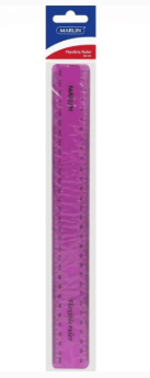 Marlin Flexible 30cm Ruler Pink-
