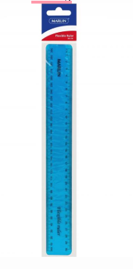 Marlin Flexible 30cm Ruler Blue